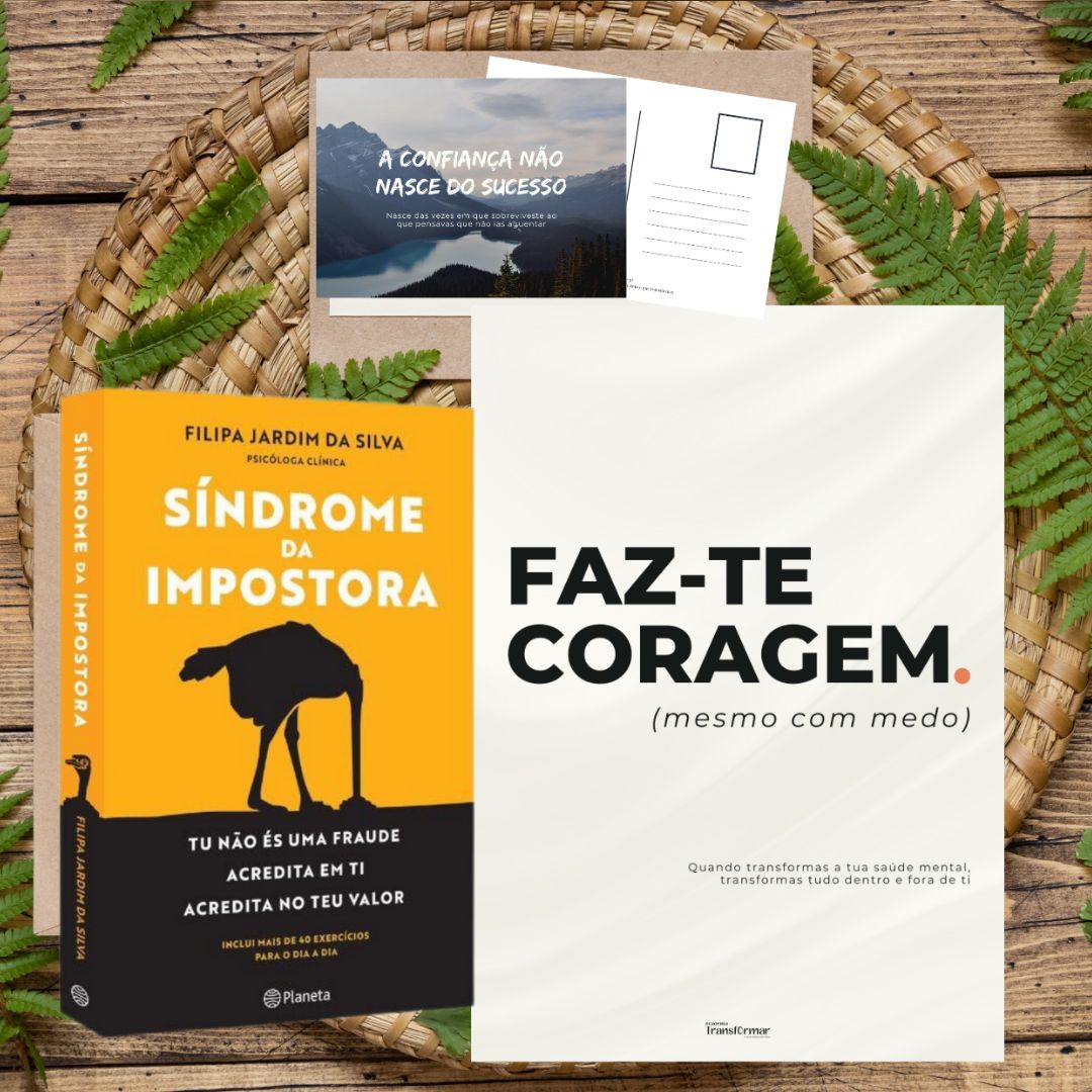 Livro "Síndrome da Impostora" autografado + Conj. 10 Postais + Poster A4 - 39€